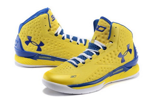 Mens Under Armour Curry One Yellow Blue Italy